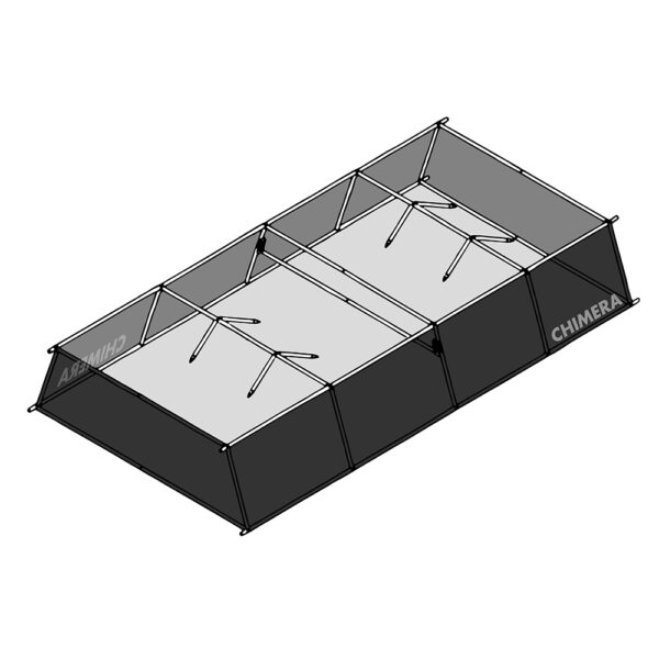 F2X Overhead Lightbank 10' X 20' (3.05 M X 6.10 M) W/ Triolets